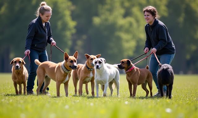 Cours collectifs de dressage canin